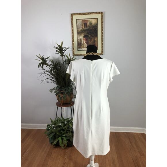 Shelby & Palmer Women Dress 14P Whimsigoth Cap Ivory Sleeve Fairy Core Mob Wife - Picture 4 of 9